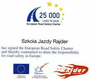 European Road safety charter szkoła jazdy rajder