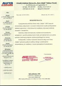 rekomendacja autoszkola dla rajdera